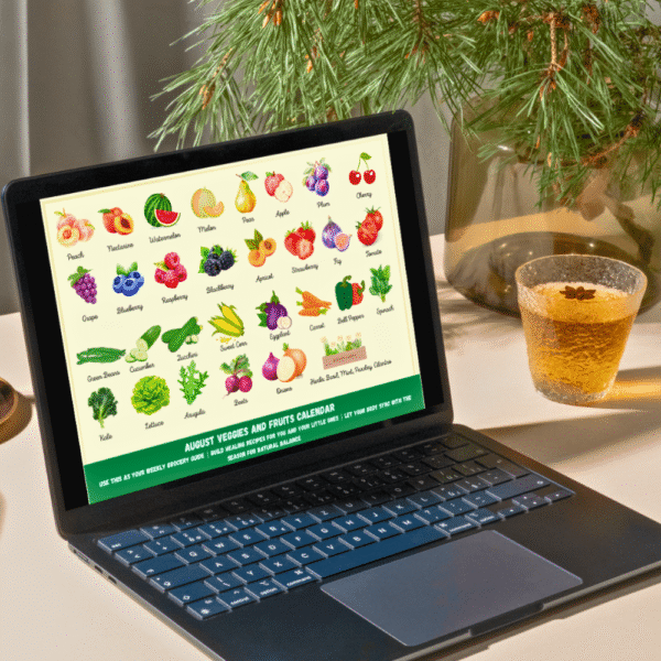 Free Seasonal Produce Calendar - August (Canada & USA)